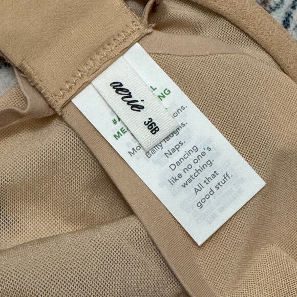 Lot of 2 NWT Aerie Smoothez Balconette Neutral Bra Unlined Sheer Underwire 36B - Picture 5 of 12